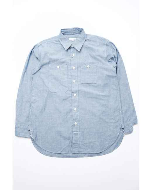 engineered garments work shirt chambray
