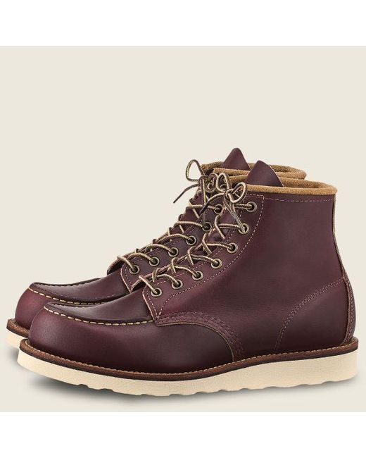 Red Wing Red Wing #8856 Classic Moc Men's 6-inch Boot In Oxblood Mesa Leather for Men - Lyst
