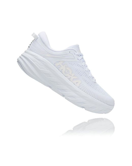 white hoka bondi 7