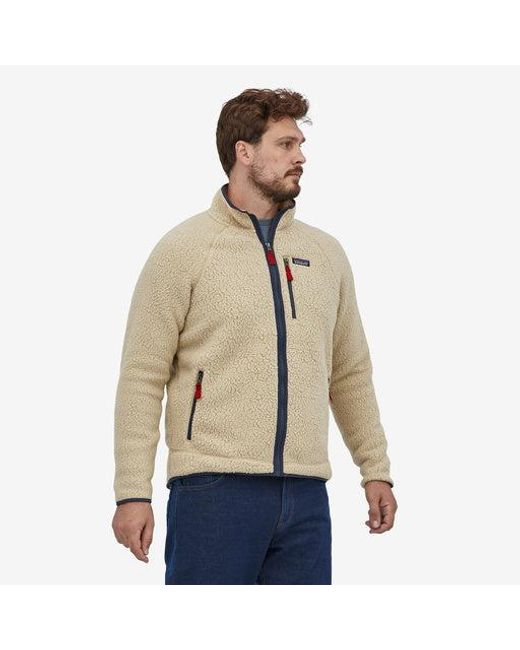 Patagonia men's retro pile sale fleece jacket el cap khaki