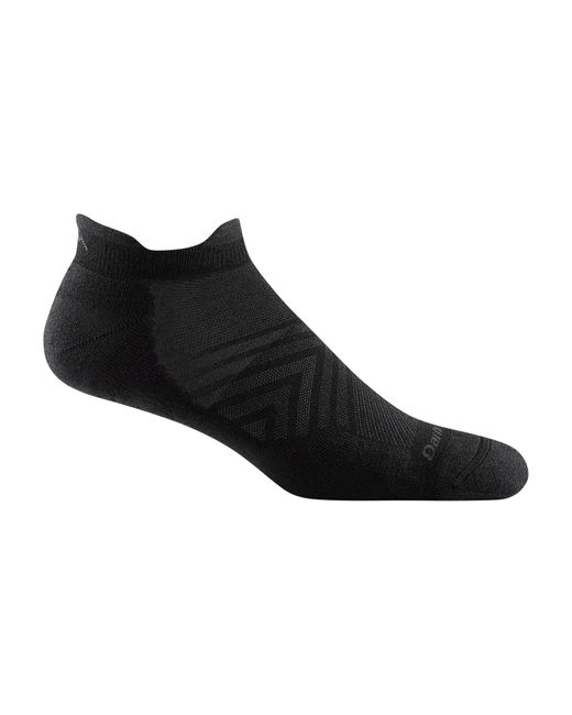 Darn Tough No Show Tab Running Socks in Black for Men Lyst