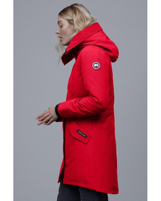 canada goose coat womens red