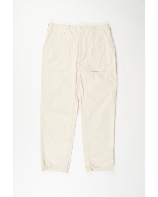 Engineered Garments Fatigue Pant in White for Men | Lyst