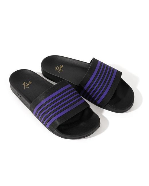 Needles Shower Sandals Track Line Black / Purple for Men | Lyst