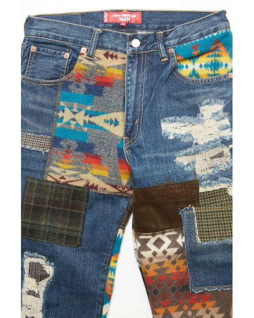 Junya Watanabe Cotton Denim X Multi Fabrics Mix Levi's, Pendleton