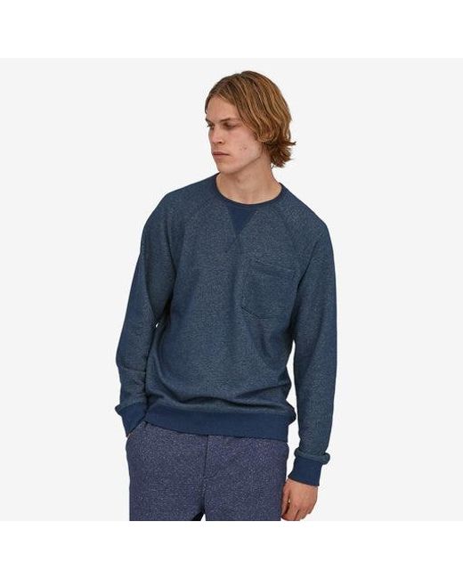 Patagonia Mahnya Fleece Crewneck Sweatshirt in Blue for Men | Lyst