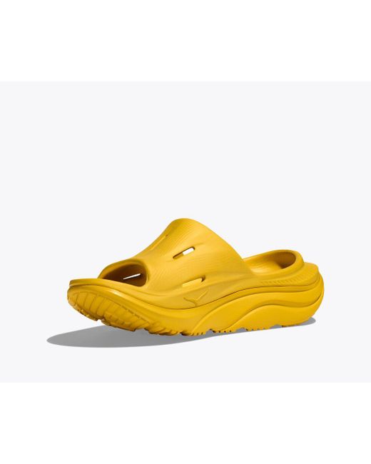 Hoka One One Ora Recovery Slide 3 in Yellow for Men | Lyst