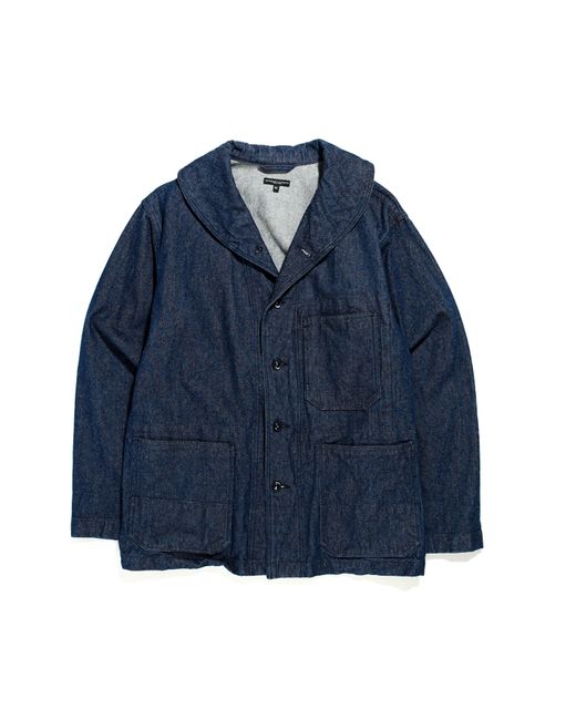 Engineered Garments Shawl Collar Utility Jacket in Blue for Men | Lyst