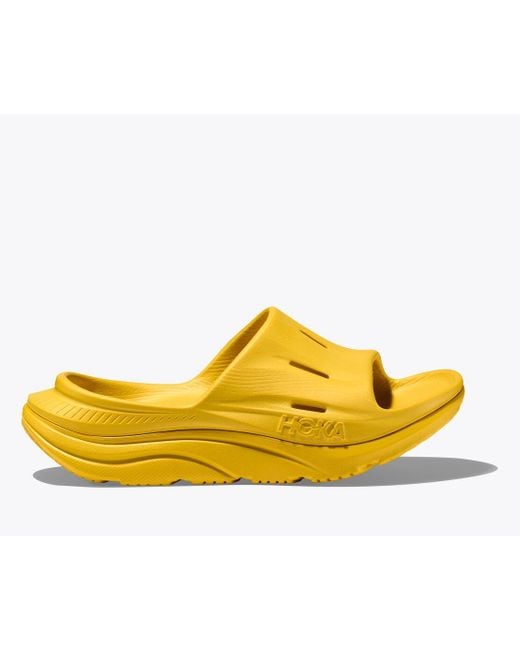 Hoka One One Ora Recovery Slide 3 in Yellow for Men | Lyst