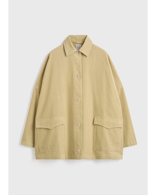 Totême White Cord Overshirt Jacket