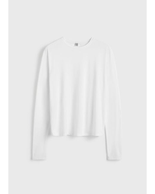 Totême  White Classic Long-Sleeve Tee