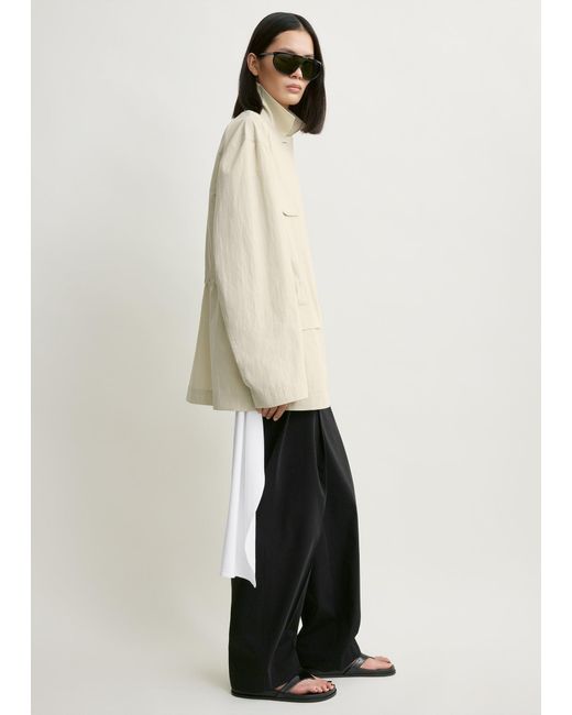 Totême  Natural Collared Drawstring Jacket