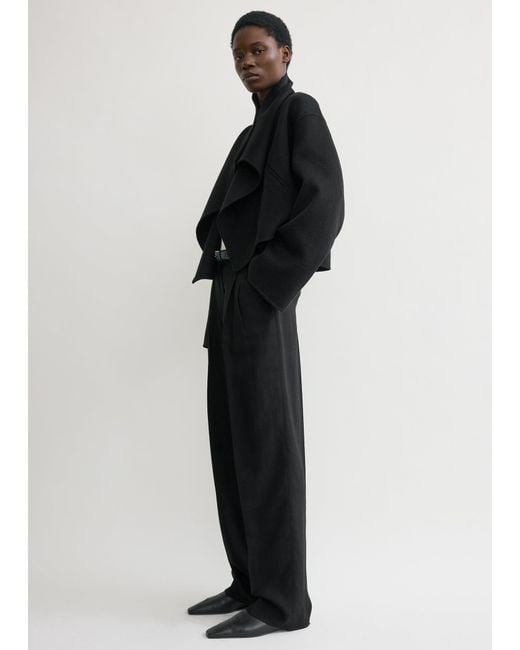 Totême Black Signature Doublé Jacket