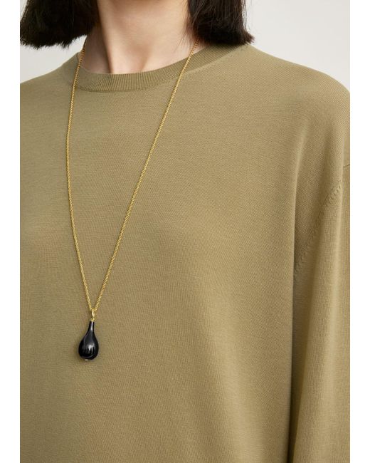 Totême Green Long-Sleeve Tee Knit
