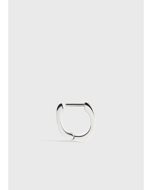 Totême White Signature Pavé Hoops
