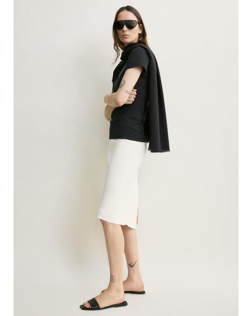 Totême Natural Dipped Knit Skirt