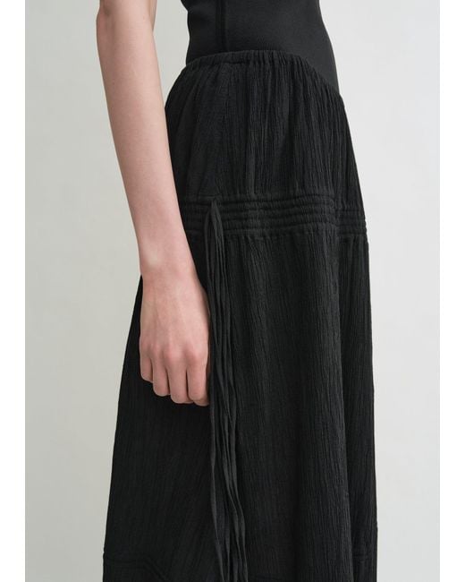 Totême  Black Drawstring Skirt