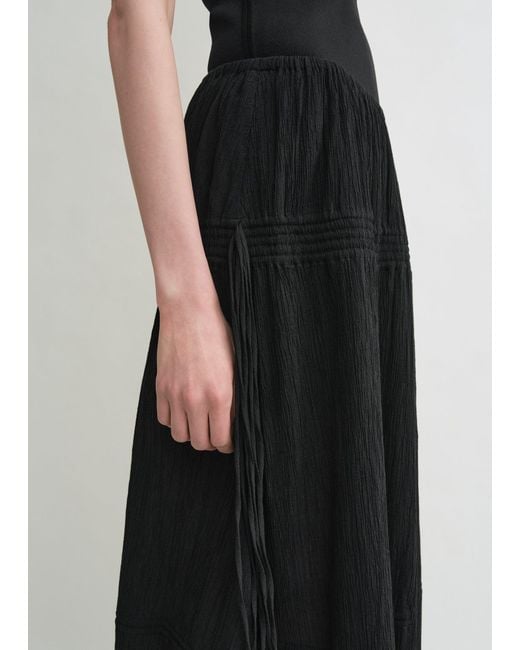 Totême  Black Drawstring Skirt