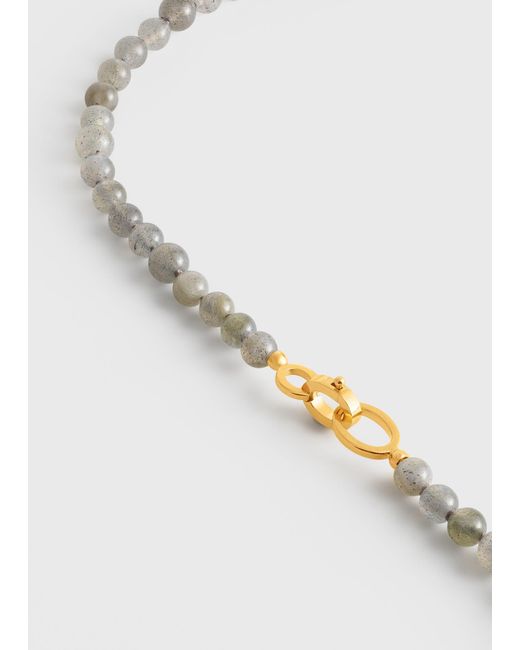 Totême  White Infinity Bead Necklace
