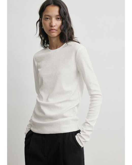 Totême White Sequin Top
