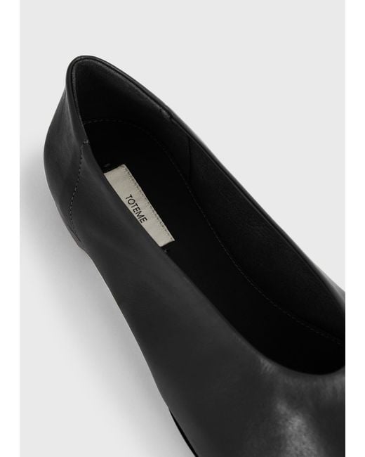Totême White Slip Nappa Ballerinas