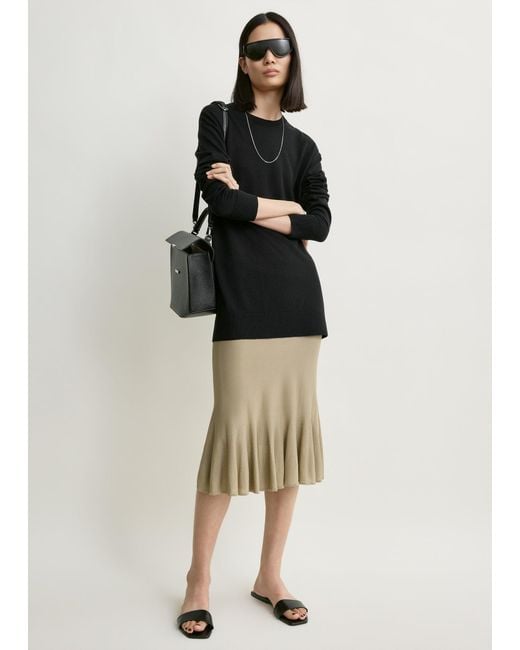Totême Multicolor Fluted Knit Skirt