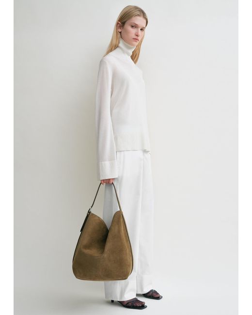 Totême  Natural Belted Suede Tote