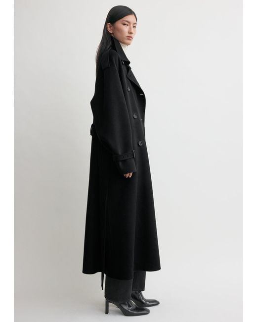 Totême  Black Doublé Winter Trench