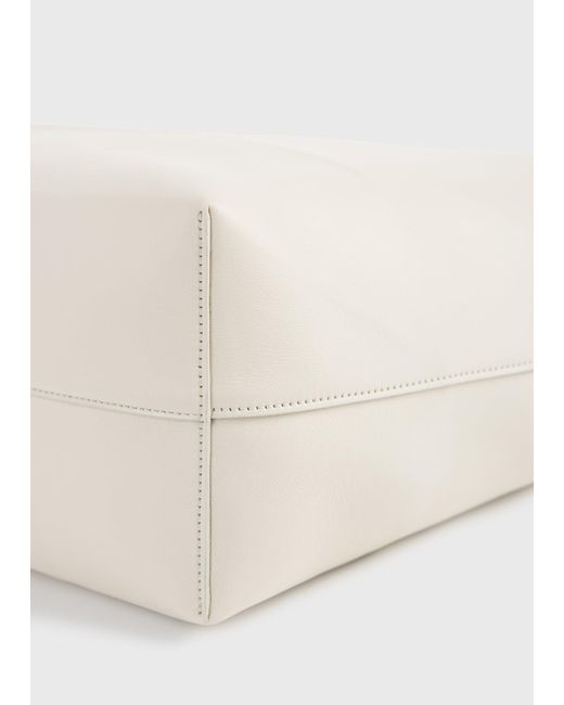 Totême  White Roam Leather Tote