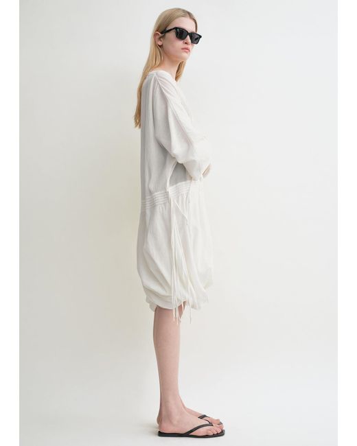 Totême Natural Drawstring Dress
