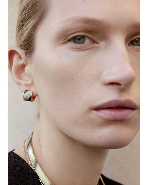 Totême Multicolor Petite Signature Hoops