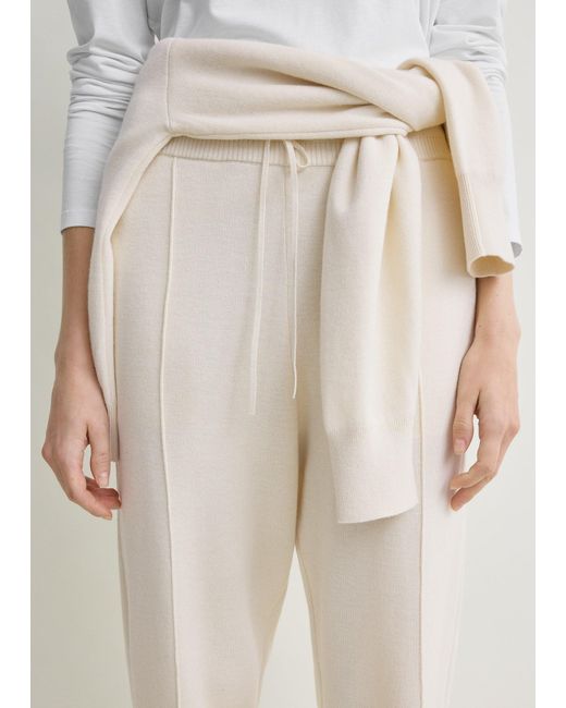 Totême Natural Pintucked Sweatpants