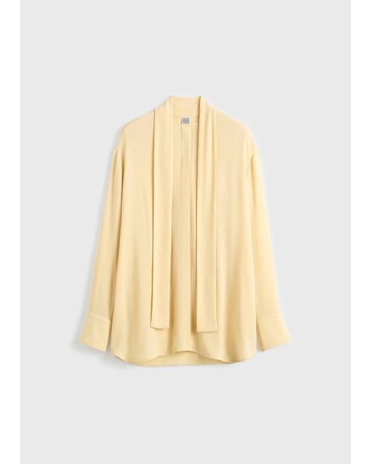 Totême Natural Long Scarf Blouse