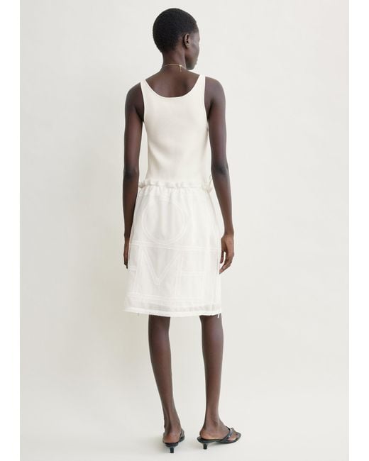 Totême Natural Monogram Mini Skirt