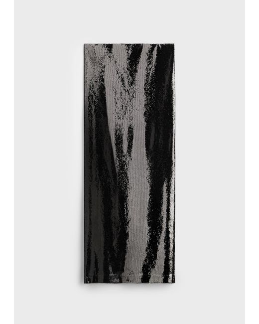 Totême Black Sequin Skirt