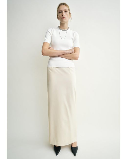 Totême  Natural Light Wool Skirt
