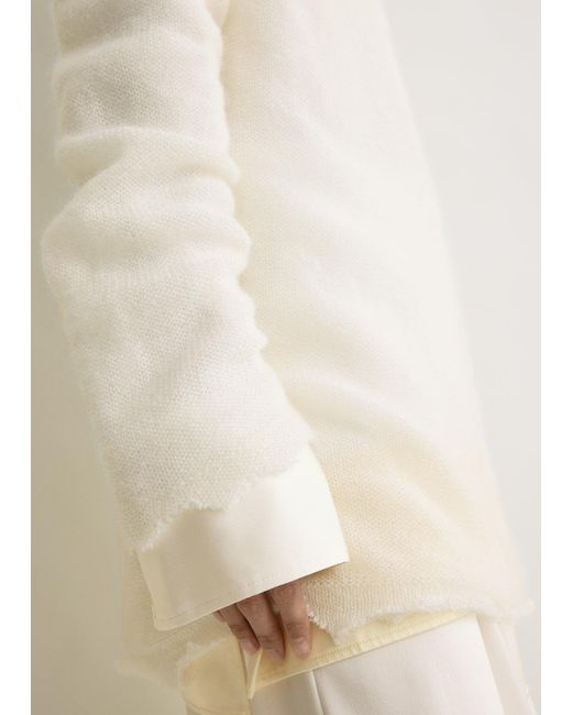 Totême Natural Long Open Weave Knit