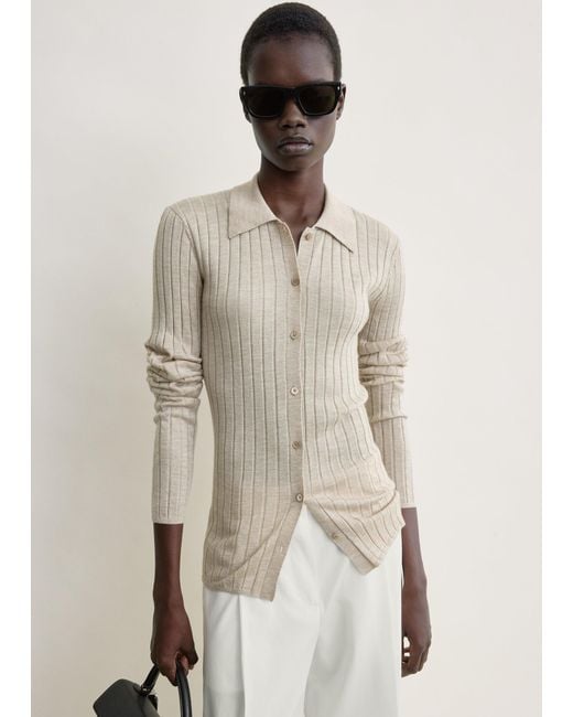 Totême  Natural Slim Ribbed Shirt