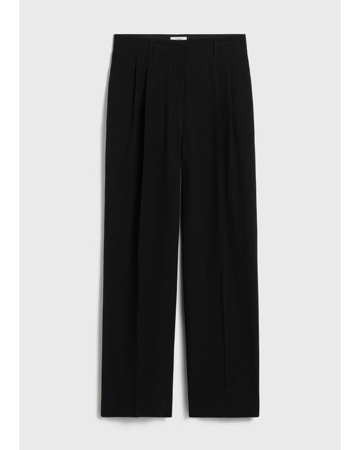 Totême White Double-Pleat Summer Trousers