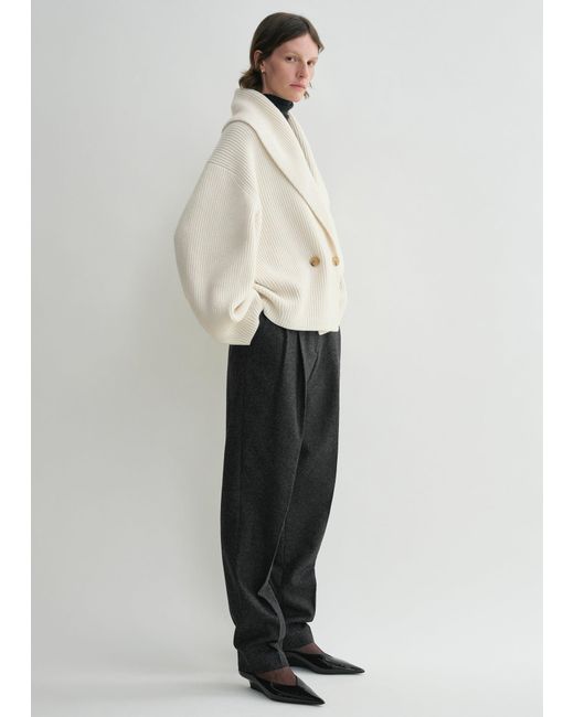 Totême Natural Shawl-Lapel Cardigan