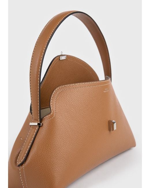 Totême  White T-Lock Grained-Leather Shoulder