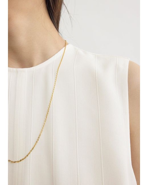Totême  Natural Woven Stripe Top