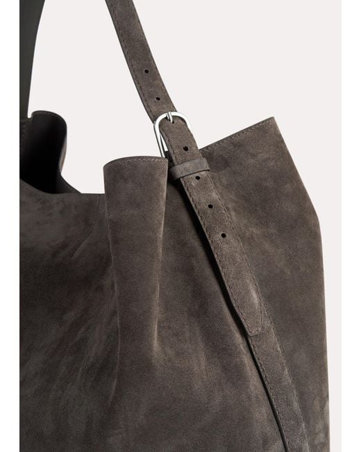 Totême  Multicolor Belted Suede Tote