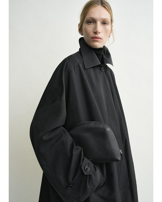 Totême Black Medium Grained-Leather Day Pouch
