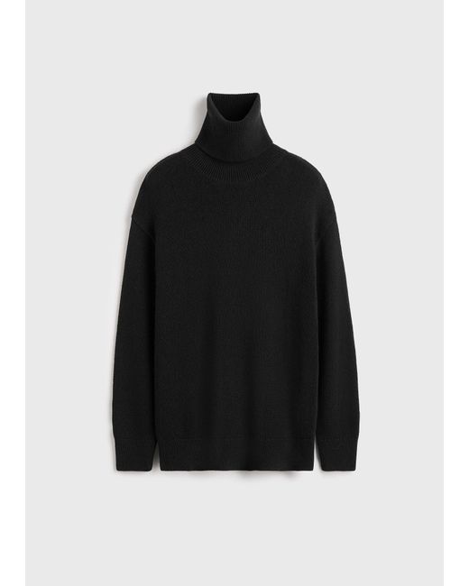 Totême  Black Longline Turtleneck