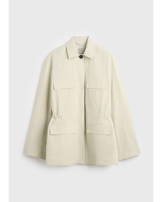 Totême  Natural Collared Drawstring Jacket
