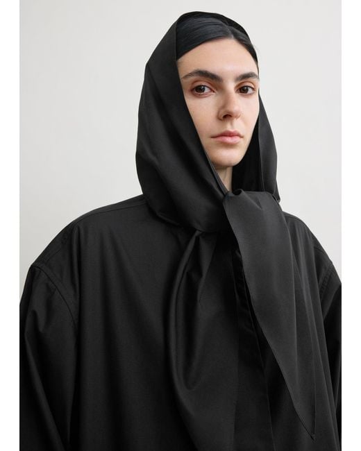 Totême Black Technical Scarf Jacket