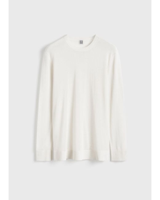 Totême Natural Long-Sleeve Tee Knit