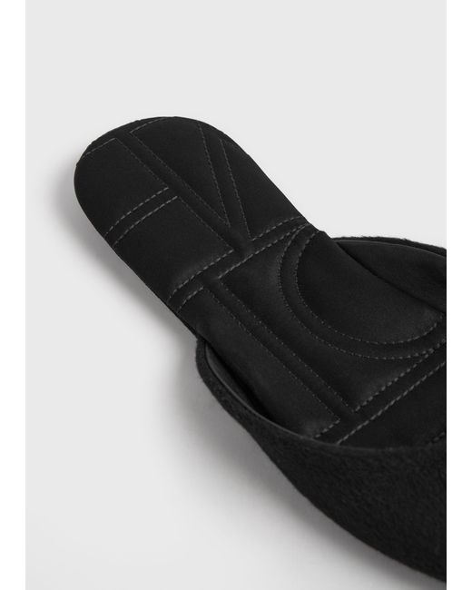 Totême White Wool-Cashmere Lounge Slippers