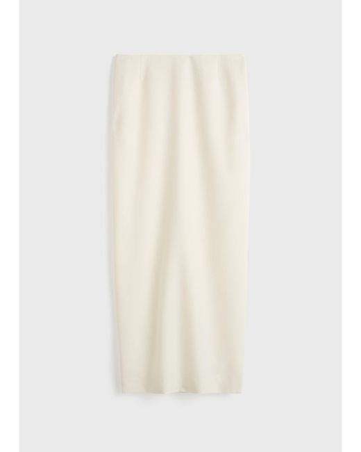 Totême  Natural Light Wool Skirt